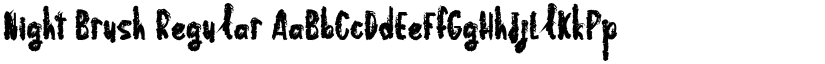 Night Brush Regular font