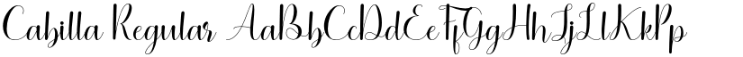 Cabilla Regular font