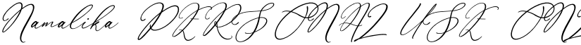 Namalika PERSONAL USE ONLY Regular font