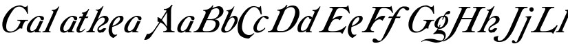 Galathea font