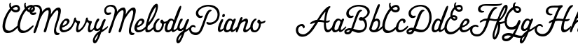 CCMerryMelodyPiano font download