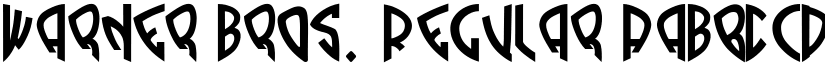Warner Bros. Regular font