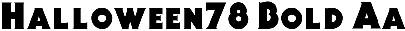 Halloween78 Bold font