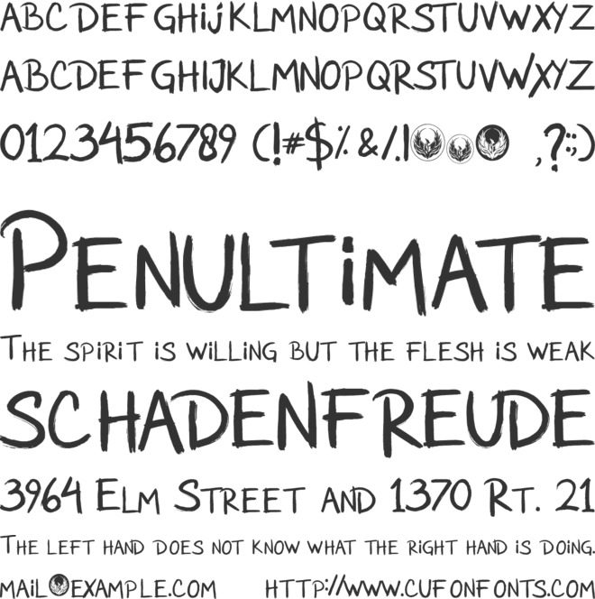 Lord Darkar font preview