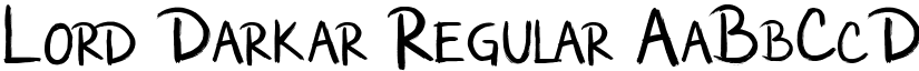 Lord Darkar Regular font
