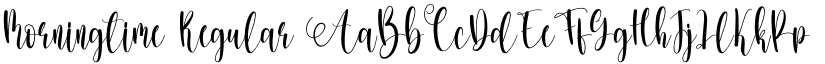 Morningtime Regular font