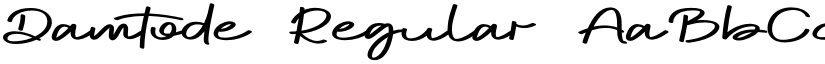 Damtode Regular font