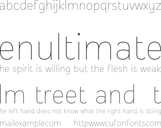 Banburi Trial font preview