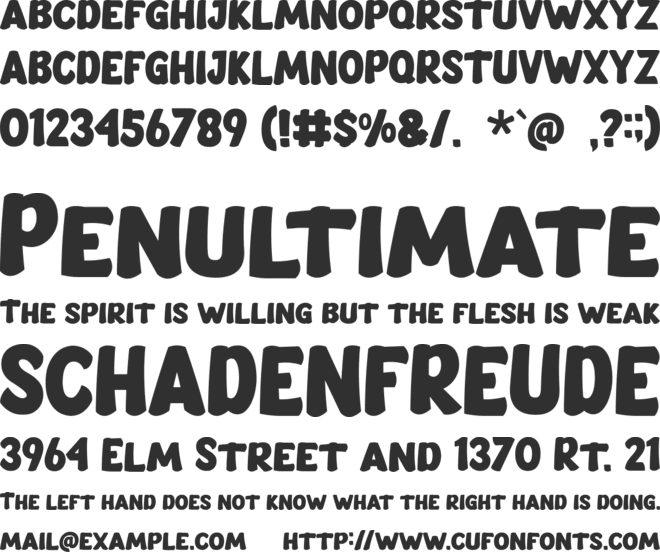 Smack Boom font preview