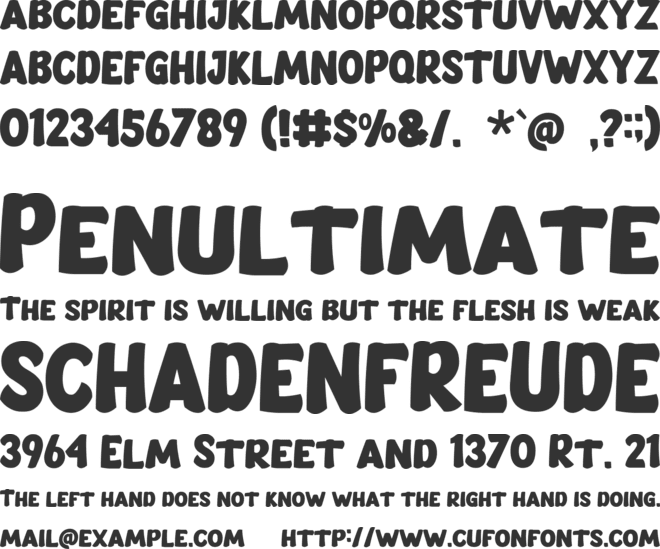 Smack Boom font preview