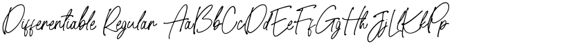 Differentiable Regular font