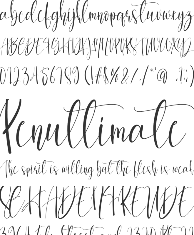 Christmas Uniform font preview