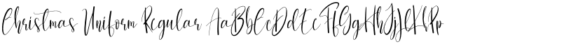 Christmas Uniform Regular font