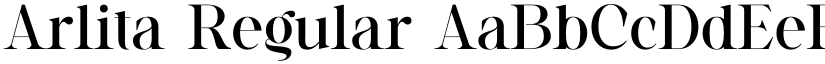Arlita Regular font