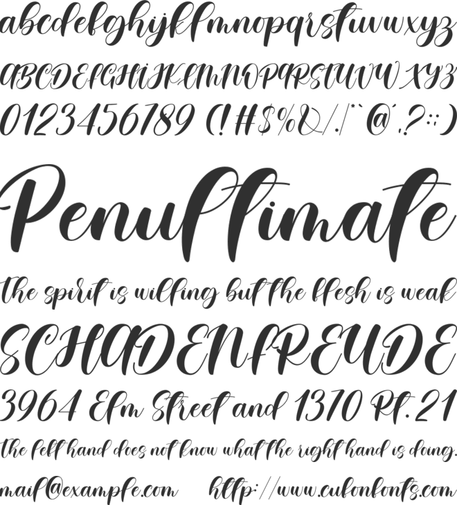 Balagize font preview