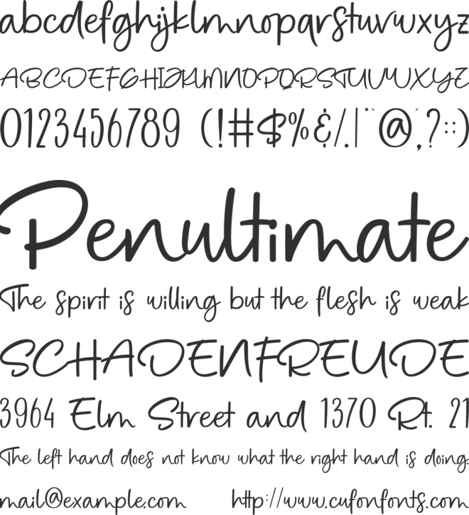 Borotian Emerald font preview