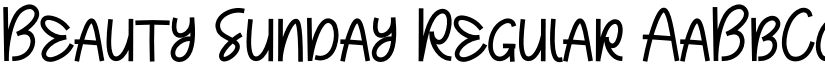 Beauty Sunday Regular font