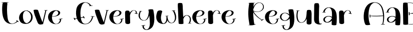 Love Everywhere Regular font