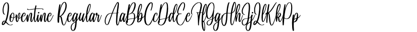 Loventine Regular font