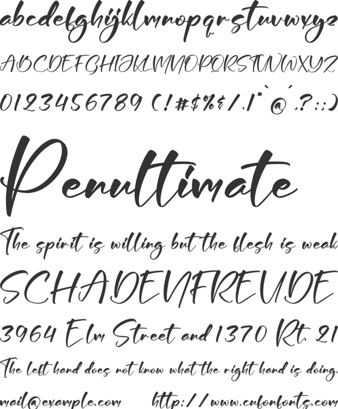 Aloivytta font preview