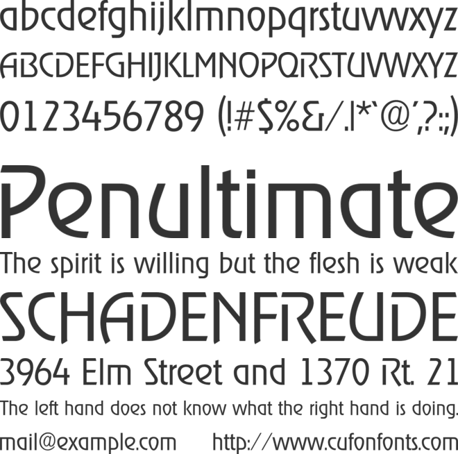 Revel Light font preview
