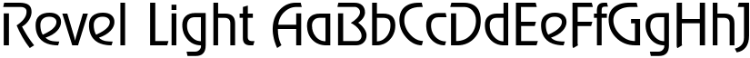 Revel Light font