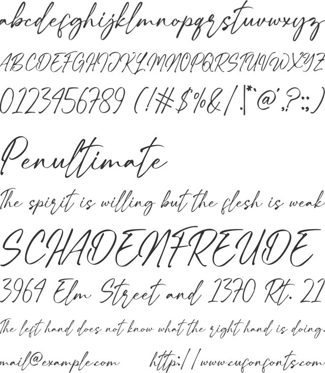 Keturon font preview