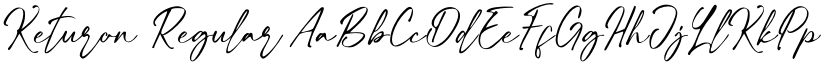 Keturon Regular font