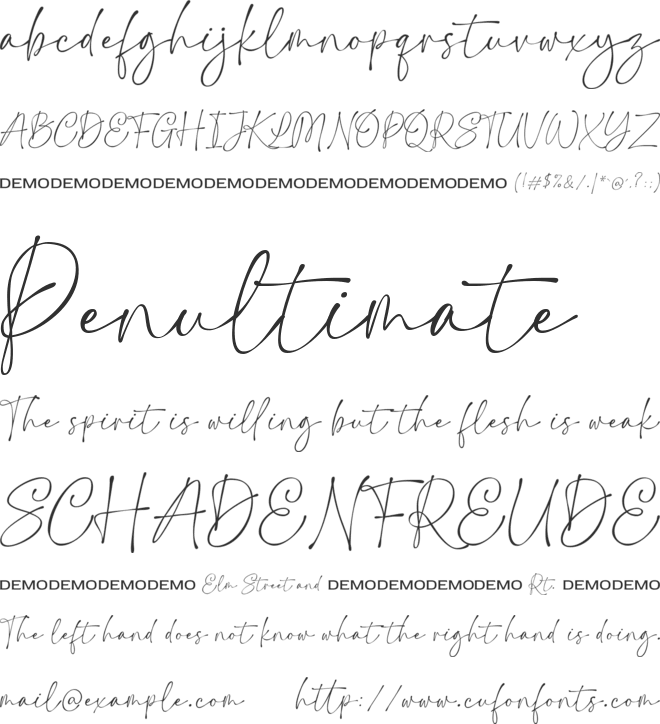 Mattedly font preview