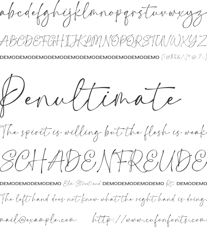 Mattedly font preview