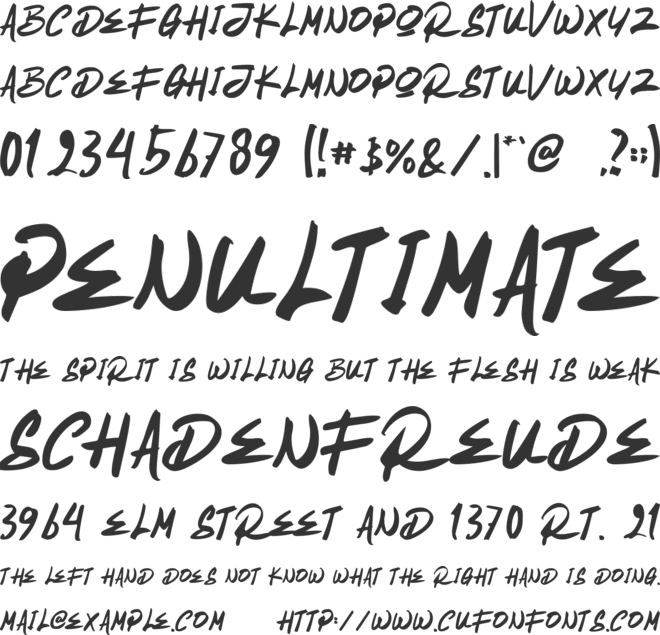 Kings Man font preview