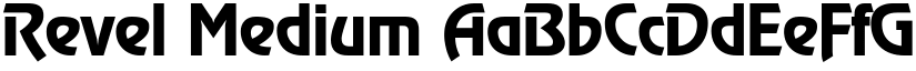 Revel Medium font