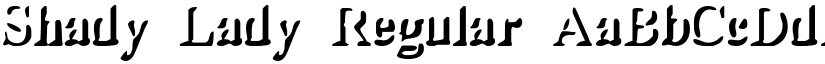 Shady Lady Regular font