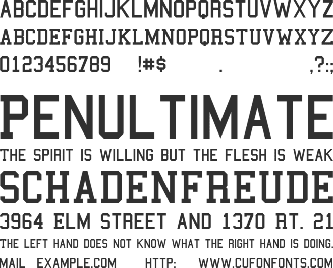 Used to Be Renewed font preview