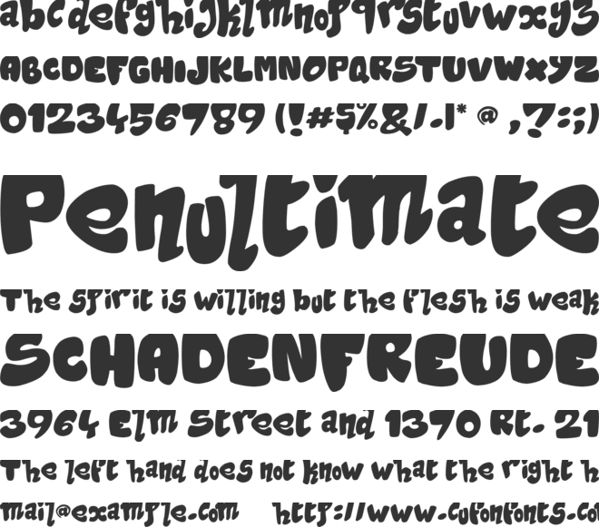 Do Nothing font preview