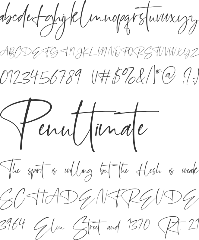 Bonelest font preview