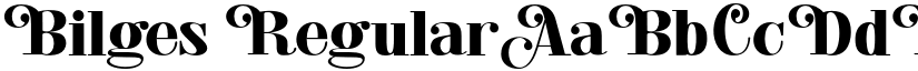Bilges Regular font
