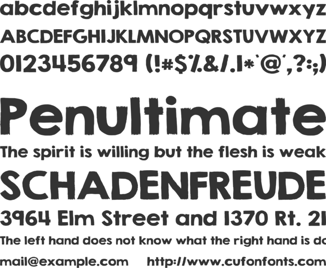 Molisa Delawere font preview