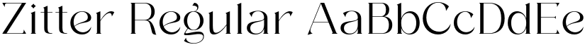 Zitter Regular font