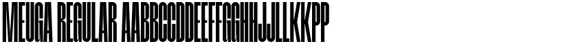 Meuga Regular font