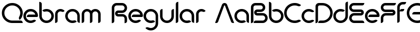 Qebram Regular font