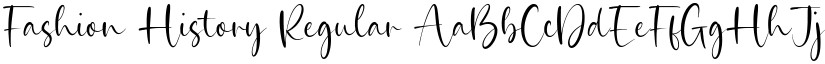 Fashion History Regular font