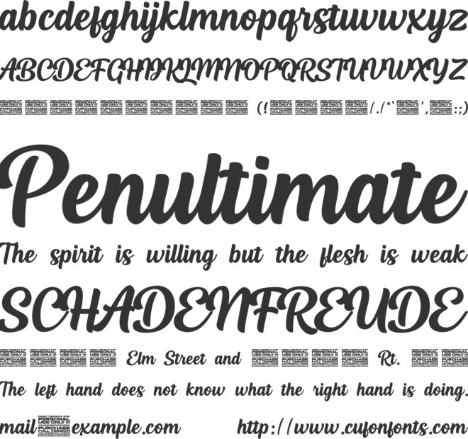 Haliond font preview