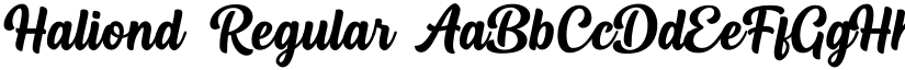 Haliond Regular font