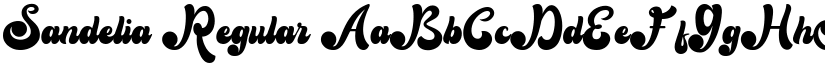 Sandelia Regular font