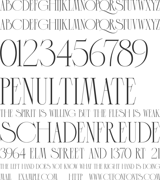 Fourt Carsey font preview