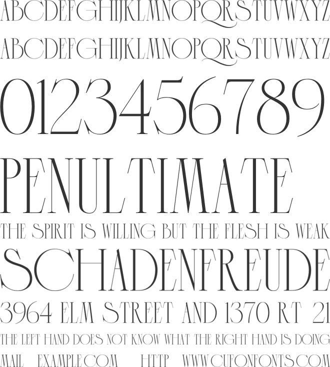 Fourt Carsey font preview