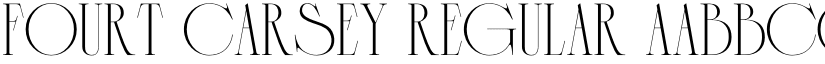 Fourt Carsey Regular font