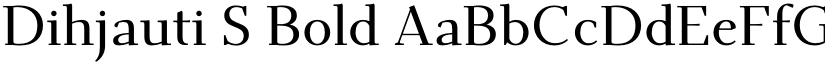 Dihjauti S Bold font
