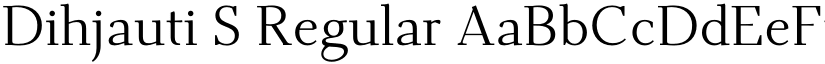 Dihjauti S Regular font